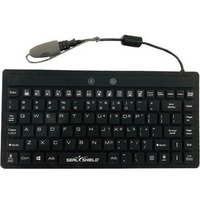 Seal Shield S89G Keyboard - Cable Connectivity - USB Interface - English (US) - QWERTY Layout - Black - 87 Key - PC