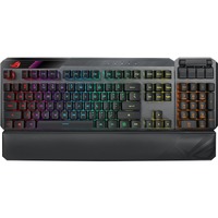 Asus ROG Claymore II Gaming Keyboard - Wired/Wireless Connectivity - USB 2.0 Type C Interface - RGB LED - Black - Opto-mechanical Keyswitch - RF - -