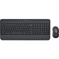 Logitech Signature MK650 Keyboard & Mouse - English (US) - USB Plunger Wireless Bluetooth/RF Keyboard - 118 Key - Keyboard/Keypad Color: Graphite - -