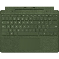 Microsoft Signature Keyboard/Cover Case Microsoft Surface Pro 8, Surface Pro 9, Surface Pro X Tablet - Forest - Alcantara Exterior Material - 226.1 x