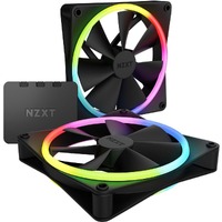 NZXT RF-D14DF-B1 Cooling Fan Kit - Plastic, Rubber, Polycarbonate - Black