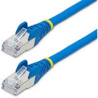 StarTech.com 5m CAT6a Ethernet Cable, Blue Low Smoke Zero Halogen (LSZH) 10 GbE 100W PoE S/FTP Snagless RJ-45 Network Patch Cord - First End: 1 x - -