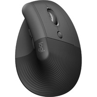 Logitech Lift for Business Mouse - Bluetooth - USB - 4 Programmable Button(s) - Graphite - Wireless - 4000 dpi - Scroll Wheel - Small/Medium Size -