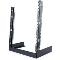 StarTech.com 12U 19" Desktop Open Frame Rack, 2-Post Free-Standing Network Rack, Switch/Patch Panel/AV/IT Equipment, 110lb / 50kg capacity - Mount at