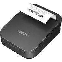 Epson TM-P80II-821 Mobile Direct Thermal Printer - Monochrome - Portable - Receipt Print - Bluetooth - Battery Included - With Cutter - Black - 100 -