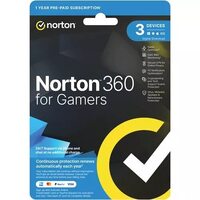 NORTON 360 FOR GAMERS 50GB AU 1 USER 3 DEVICE 12MO GENERIC ENR RSP DVDSLV GUM