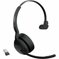 Jabra Evolve2 55 Wireless On-ear Mono Headset - Monaural - Supra-aural - 3000 cm - Bluetooth - 20 Hz to 20 kHz - MEMS Technology, Noise Cancelling -