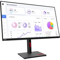 Lenovo ThinkVision T32p-30 32" Class 4K UHD LED Monitor - 16:9 - Raven Black - 31.5" Viewable - In-plane Switching (IPS) Technology - WLED Backlight