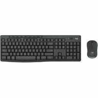 Logitech MK370 Rugged Keyboard & Mouse - USB Type A Plunger Wireless Bluetooth Keyboard - 112 Key - Keyboard/Keypad Color: Graphite - USB Type A - -