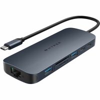 HyperDrive EcoSmart Gen.2 Dual HDMI USB-C 11-in-1 Hub w 140 W PD3.1 Pass-Thru - For MST enabled devices