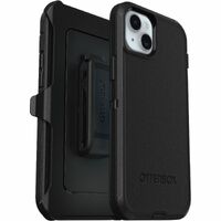 OtterBox Defender Carrying Case (Holster) Apple iPhone 14 Plus, iPhone 15 Plus Smartphone - Black - Drop Resistant, Impact Absorbing, Dust Resistant,