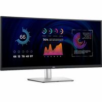 Dell P3424WE 34" Class WQHD Curved Screen Gaming LED Monitor - 21:9 - Black - 34.1" Viewable - In-plane Switching (IPS) Technology - Edge WLED - 3440