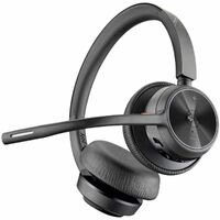 Poly Voyager 4300 UC 4320-M Wired/Wireless On-ear, Over-the-head Stereo Headset - Black - Microsoft Teams Certification - Google Assistant, Siri - -