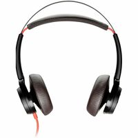 Poly Blackwire 7225 Wired Behind-the-head Stereo Headset - Black - TAA Compliant - Binaural - Ear-cup - USB Type A