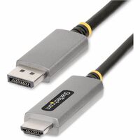 StarTech.com 6ft (2m) DisplayPort to HDMI Adapter Cable, 8K 60Hz, 4K 144Hz, HDR10, DP 1.4 to HDMI 2.1 Active Video Converter - 6.6ft (2m) DisplayPort