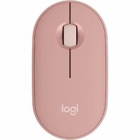 Logitech Pebble 2 M350s Mouse - Bluetooth - USB - Optical - 3 Button(s) - Tonal Rose - Wireless - 4000 dpi - Scroll Wheel - Symmetrical