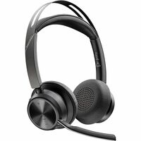 Poly Voyager Focus 2 Wired/Wireless On-ear Stereo Headset - Black - Microsoft Teams Certification - Google Assistant, Siri - Binaural - Ear-cup - cm