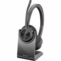 Poly Voyager 4300 UC 4320-M Wired/Wireless On-ear, Over-the-head Stereo Headset - Black - Microsoft Teams Certification - Google Assistant, Siri - -