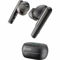 Poly Voyager Free 60+ UC True Wireless Earbud Stereo Earset - Carbon Black - Microsoft Teams Certification - Google Assistant, Siri - Binaural - - cm