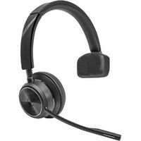 Poly Savi 7400 Office 7410 Wireless On-ear, Over-the-head Mono Headset - Black - Monaural - Ear-cup - 18000 cm - Bluetooth/DECT