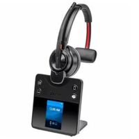 Poly Savi 8400 Office 8410 Wireless On-ear, Over-the-head Mono Headset - Black - Microsoft Teams Certification - Monaural - Supra-aural - 18000 cm -