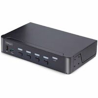 4-Port DisplayPort KVM Switch 8K 60Hz / 4K 144Hz Single Display DP 1.4 2x USB 3.0 Ports 4x USB 2.0 HID Ports Push-Button/Hotkey Switching TAA - OS