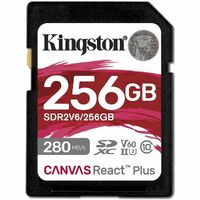 256GB SDXC Canvas React Plus U3 UHS-II 280R/150W V60 Full HD/4K