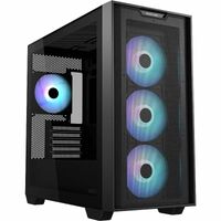 Asus ASUS A21 PLUS Case Computer Case - Mini ITX, Micro ATX Motherboard Supported - Mid-tower - Mesh - Black - 4 x 120 mm x Fan(s) Installed - 1 x -