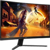 AOC CQ32G4E 32" Class WQHD Curved Screen Gaming LCD Monitor - Black, Red - 31.5" Viewable - Fast Vertical Alignment (VA) - 2560 x 1440 - 16.7 Million