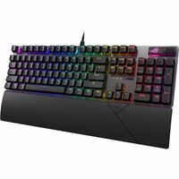 ASUS ROG Strix Scope II NX gaming keyboard with pre-lubed ROG NX STORM switches sound-dampening foam UV-coated ABS keycaps streaming hotkeys controls