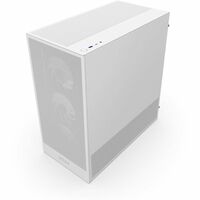 H5 Flow RGB 2024 Compact Mid-Tower ATX Case with RGB Fans - All White