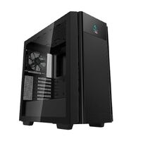 DeepCool CH510 Mesh Digital Mid-Tower ATX Case, Digital Status Display,Tempered Glass, 1 x 120mm Fan, 2 x 3.5' Drive Bays, 7 x Expansion Slots