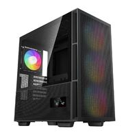 DeepCool CH560 DIGITAL High Airflow Mid-Tower ATX Case, Digital Status Display, Magnetic Hybrid Mesh,Tempered Glass, 3 Pre-Installed 140mm ARGB Fans