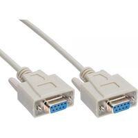 Astrotek 3m Serial RS232 Null Modem Cable - DB9 Female to Female 9 pin Wired Crossover 