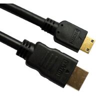Astrotek HDMI to Mini HDMI Cable 3m - 1.4v 19 pins A Male to Mini C Male 30AWG OD6.0mm Gold Plated Black PVC Jacket for Tablet S