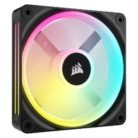 CORSAIR QX RGB Series, iCUE LINK QX140 RGB Black, 140mm Magnetic Dome RGB Fan, Expansion Kit