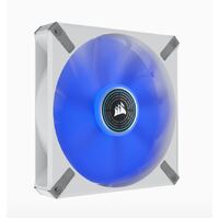 Corsair ML ELITE Series, ML140 LED ELITE WHITE, 140mm Magnetic Levitation Blue LED Fan with AirGuide, Single Pack