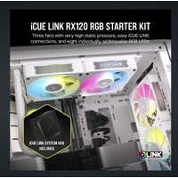 Corsair RX120 RGB iCUE LINK RX120 RGB 120mm PWM Fan Triple Starter Kit - White