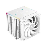 DeepCool AK620 Digital Pro White High Performance Dual Tower CPU Cooler 6 Copper Heat Pipes Dual FT12 SE FDB PWM Fan