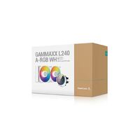 DeepCool Gammaxx L240 A-RGB White (1700 bracket Included) 2 x ARGB PWM Fans, Anti-Leak