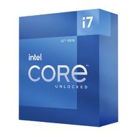 Intel i7-12700K CPU 3.6GHz (5.0GHz Turbo) 12th Gen LGA1700 12-Cores 20-Threads 25MB 125W UHD Graphic 770 Unlocked Retail Box Ald