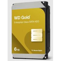 Western Digital 6TB 3.5' WD Gold Enterprise Class SATA 6 Gb/s HDD 7200 RPM  CMR  Cache Size  256MB  5-Year Limited Warranty