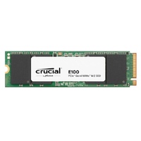 Crucial E100 480GB Gen4 NVMe SSD 4700/2500 MB/s R/W 100TBW 350K/460K IOPS 1.5M hrs MTTF M.2 PCIe4 3yrs <500GB ~Crucial P3