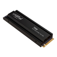 Crucial T500 4TB Gen4 NVMe SSD Heatsink - 7400/7000 MB/s R/W 2400TBW 1440K IOPs 1.5M hrs MTTF Acronis True Image Adobe Creative