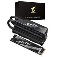 Gigabyte AORUS Gen5 12000 SSD 2TB,  PCIe 5.0 x4, NVMe 2.0, Sequential Read Speed : up to 12,400 MB/s, Sequential Write speed up