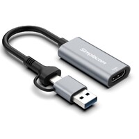 Simplecom DA306C USB 3.0 and USB-C to HDMI Video Card Adapter Full HD 1080p