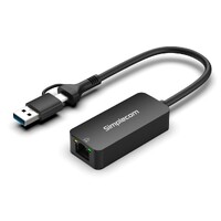 Simplecom NU405C SuperSpeed USB-C and USB-A to 2.5G Ethernet Network Adapter 2.5Gbps LAN