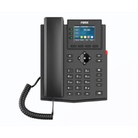 Fanvil X303W Enterprise IP Phone, 2.4-inch Color Screen, 4 SIP Lines, 6-party conferencing, HD audio, Built-in 2.4GHz & 5GHz Wi-Fi, External PS