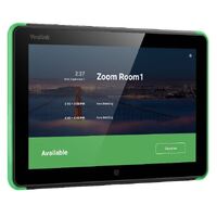 Yealink RoomPanel Plus- Black; Touch Screen Scheduler is a 10.1-inch multifunctional meeting room schedule panel