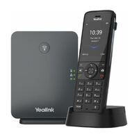 Yealink W78P Wireless DECT Solution including W70B Base Station and 1x W78H Handset, Scalable solution